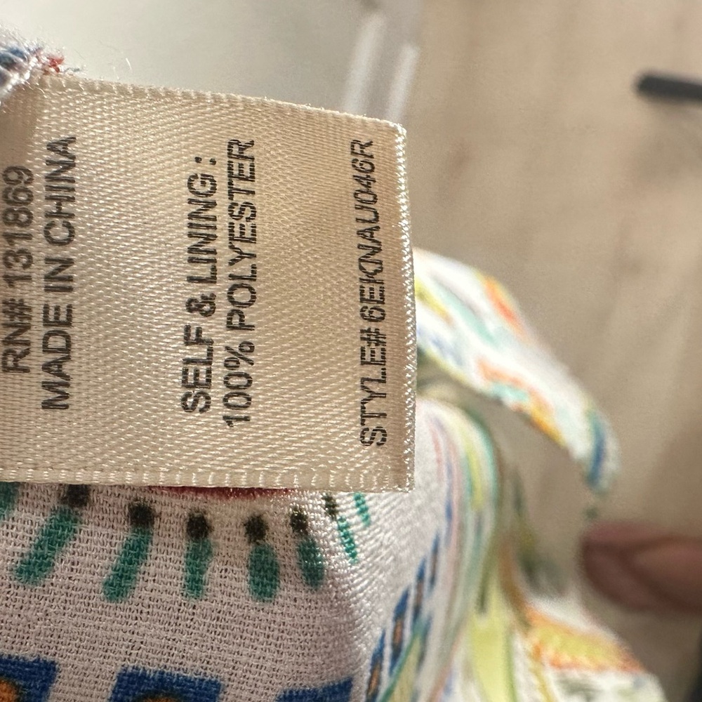 Colorfull Fruit Print Midi Dress Resort Sundress Strappy M - Picture 5 of 5